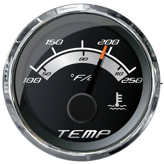 Faria Beede Instruments Platinum 2 Inch Water Temp Gauge (100-250 Deg F) - 22017
