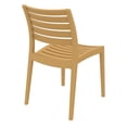 thumbnail image 2 of Siesta ISP009-TEA Ares Chaise de Salle à Manger d'Extérieur Brun Teck - Ensemble de 2, 2 of 8
