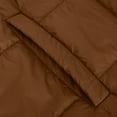 thumbnail image 4 of Njoeus Women's Hooded Quilted Down Jacket Full Zip Baggy Puffer Jacket Parka Lightweight Casual Padded Coat for Fall Winter Brown M, 4 of 8