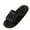 Black, variant on Xfvqtps Shower Shoes for Mens and Womens Couples Slide Strip Hollow Sole Quick Drying Lightweight Non Slip Open Toe Solid Color Indoor Beach PVC Slipper Green