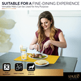 thumbnail image 6 of Paper Placemat Disposable, Yellow Place Mats with Scalloped Edges, Durable Paper Placemat for Holiday Wedding Party Supplies Decor, 9.75 X 14 Inches, Pack of 100 - by SparkSettings, 6 of 6