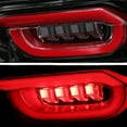 thumbnail image 6 of AKKON - Fits 2014-2018 Chevy Camaro LED Tube Running Signal Black Red Clear Tail Lights Pair w/Welcome Lamp Replacement, 6 of 7