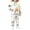 Blue, variant on Amidoa Girls 2 Piece Outfits Fall Winter Clothes Print Long Sleeve Top and Casual Pants Kids Clothing Sets Blue Size 6-9 Months