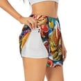 thumbnail image 3 of Lsque Vibrant Picnic Food Spread Printed Women's Running Shorts with Liner Pockets,Elastic Quick Dry Workout Athletic Gym Yoga Shorts,Womens High Waist Shorts-Medium, 3 of 9