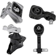 Engine and Transmission Mount Set of 4 - Fits Honda Civic 2006-2010 1.8L with Automatic Trans - Replaces 50850-SNA-A81