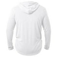 thumbnail image 5 of MQLKF Men's Athletic Hooded Shirts Long Sleeve Workout Sport Hoodie Casual Running T Shirt Pullover Top Fashionable Men's Top, 5 of 6