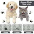 thumbnail image 2 of Dog Food Mats for Floors Waterproof, Dog Cat Water Bowl Mats Pet Feeding Absorbent Mat Dog Cat Pet Placemats for Food and Water 17 * 30 inch, 2 of 6