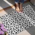 thumbnail image 4 of Paw Prints and Bones Door Rugs,Washable Non Slip Door Mats Indoor,Decorative Door Mats,Entry Mat Indoor for Entrance,Bedroom,Kitchen,Bathroom,20"x32", 4 of 6