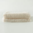 thumbnail image 2 of Reafort Luxury Long Hair Shaggy PV Fur Faux Fur Oversized Throw Blanket (Cream, 60"X70" Throw), 2 of 9