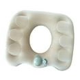 thumbnail image 4 of Almohada inflable tipo Donut, cojín para asiento, cojín para asientos de avión, coches y trenes beige, 4 of 8