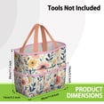 thumbnail image 3 of Garden Tool Bag,Pioneer Flower Floral Print Pattern Garden Tool Organizer,Garden Gifts,Waterproof Multi-Pocket Garden Tool Storage 11.8x5.5x11.4 Inch(Tools NOT Included), 3 of 6