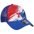 thumbnail image 3 of Men's New Era Royal Philadelphia 76ers Marble 9FORTY Trucker Snapback Hat, 3 of 5