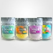 Bath Salt Variety Pack of Scented Blends of Epsom Salt, Sea Salt, and Essential Oils (4 ct. serving size bags)
