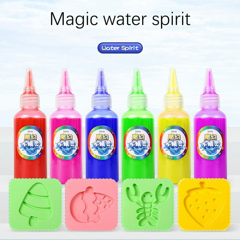 Mikilon Magic Water Elf Toy Kit for Toddlers Kids 3 4 5+ Years Old,  Handmade Magic Gel Water Toy with 6 Colors, Christmas Birthday Gift Toys  for Girls Boys 3-6 Years 