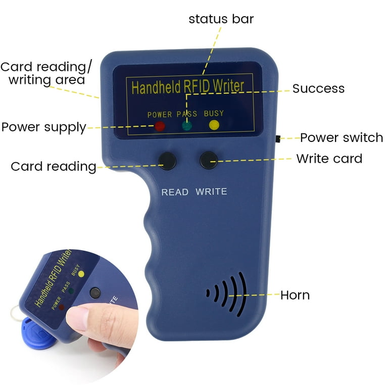 Welpettie 125KHz RFID Card Copier Portable Handheld Writer ID Card