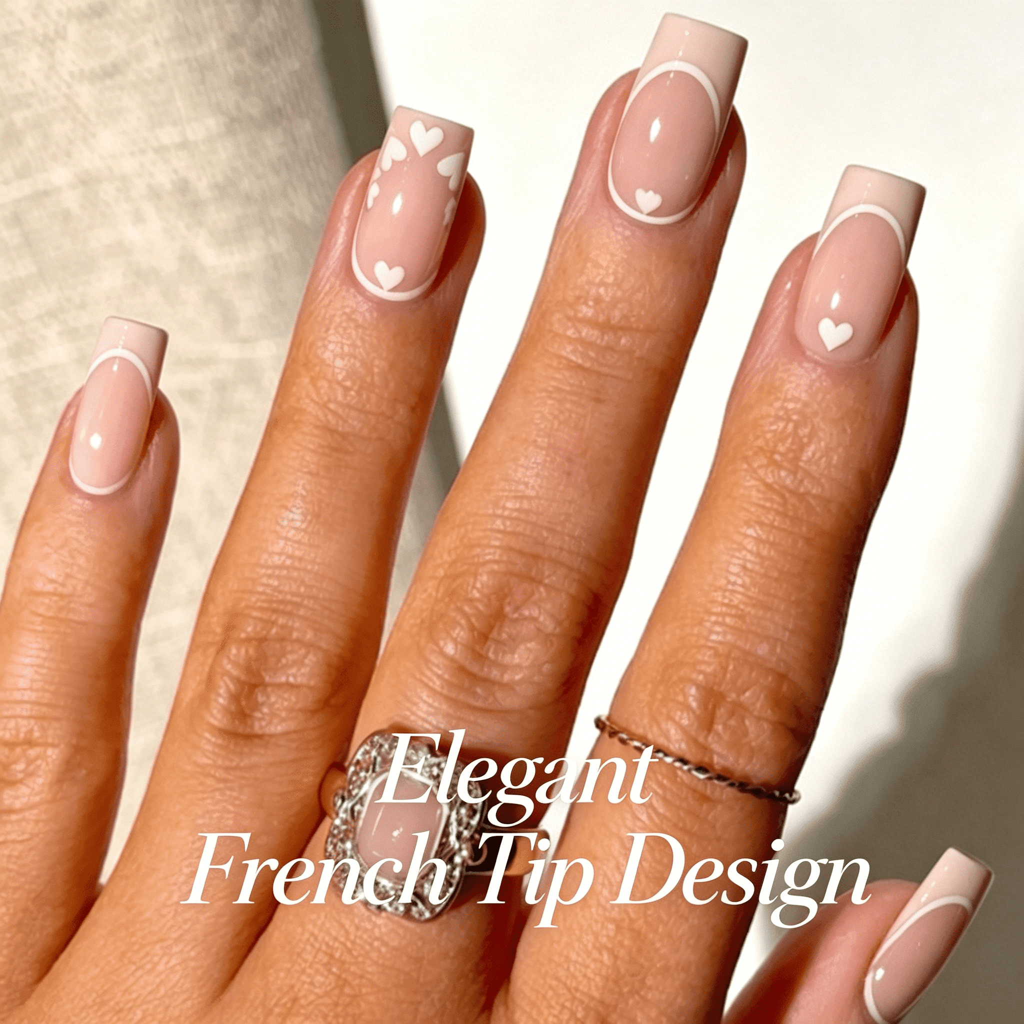 RAGUPEL 2026 New French Tip Press on Nails Short Almond Shape Short Nail Tips Safe Abs Press on Nails Short Almond Style7 for Quick Styling Special Occasions Home Use Diy Manicures