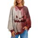 thumbnail image 1 of Sudadera informal de manga larga con cara de calabaza de Halloween para mujer para otoño e invierno, 1 of 5