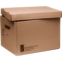 SKILCRAFT File Storage Box 200 lb - Media Size Supported: Letter 8.50" x 11" , Legal 8.50" x 14" - Lift-off Closure - Double Wall - 32 ECT - Corrugated Board, Fiberboard - Kraft - For Storage, Paper -