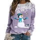 thumbnail image 4 of Pntutb Mujer Otoño e Invierno Impreso Camiseta Suelta Manga Larga Blusa Cuello Redondo Casual tops Pntutb Pntutb-2602, 4 of 6