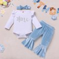 thumbnail image 4 of IDOPIP Baby Girls First Birthday Outfit Winter Snowflake One Romper+ Velvet Bell Pants Cake Smash Outfits, 4 of 8