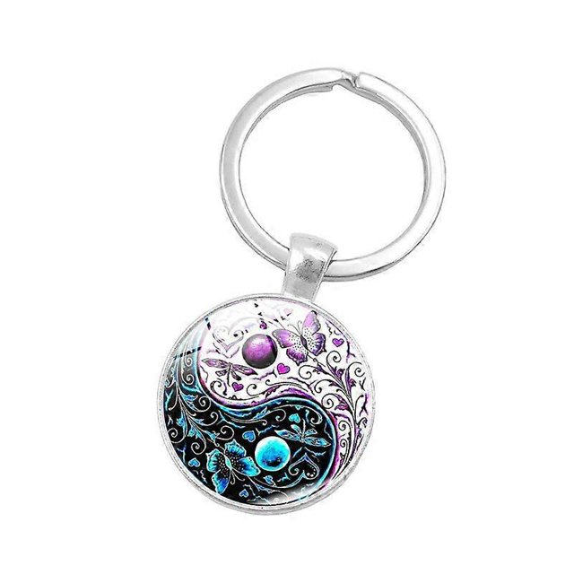 Porte-clés style Chinois Taiji Yin Yang Poisson