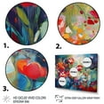 thumbnail image 3 of DESIGN ART Designart "Red Vibrant Garden Symphony Iv" Floral Wall Decor 32 in. wide x 16 in. high, 3 of 5