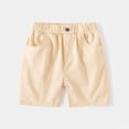 thumbnail image 2 of NOLDARES Shorts for Toddler Boy Pull On Short Elastic Waistband Boys Summer Active Shorts with Pockets Clothes(Khaki,3-4 Years), 2 of 6