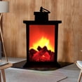 thumbnail image 3 of efecto llama simulación chimenea luz hogar Bar jardín patio jinwen Lámpara de linterna de chimenea, 3 of 8