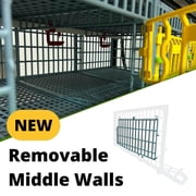 Hatching Time Jumbo Quail Cage Double Layer Addition – Stackable Coop, 3 Sections per Layer, Jumbo Flooring for Coturnix Quail, Rust-Free PP Plastic, Easy Clean Comfortplast Design by Cimuka