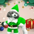 thumbnail image 4 of Visland Xmas Pet Clothes Super Soft Washable Lapel Collar Dress Up Fleece Funny Pet Dog Santa Claus Cosplay Dress Costume Prop Pet Supplies, 4 of 7