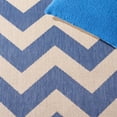 thumbnail image 5 of Safavieh Courtyard Bailey Chevron Indoor/Outdoor Runner Rug, Blue/Beige, 2'3" x 14', 5 of 10
