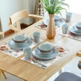 thumbnail image 3 of Watercolor Floral Placemats Set of 4 Spring Flower Placemats Farmhouse Vintage Place Mats Washable Linen Placemats for Party Kitchen Dining Picnic Decorations 12 X 18 Inch, 3 of 6