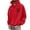 Red, variant on Mens Hoodies Royal Blue "GOOD THINGS TAKE TIME" Print Pullover Hoodie With Pocket Relaxed Fit Casual Weekend Hangout Trendy Hoodies