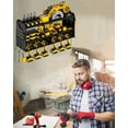 thumbnail image 3 of Spampur Power Tool Organizer Wall Mount with Charging Station, Garage Tool Shelf 6 Drill Holders, Tool Battery Holder with Plier holder Heavy Duty Rack, Tool Storage Rack with 4 Outlet Power Strip, 3 of 8