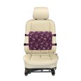thumbnail image 4 of Eiffel Lumbar Pillow, Abstract Composition with Towers White Butterflies and Stars Ethereal Display, Soft Back Cushion Office Chairs with Adjustable Straps, 14" x 13", Violet Plum White, by Ambesonne, 4 of 7