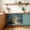 Green Brown, variant on Watercolor Pig Sink Skirt 11"Wx13"L,Dustproof Under Sink Curtain with Self Adhesive Tape,Pig in Bathtub Modern Art Blue Splashing Cabinet Curtain Cover for Bathroom Vanity,Kitchen Storage Shelf