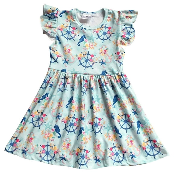 Toddler Girls Lovely Under the Sea Starfish Birthday Party Flower Girl Dress Mint 2T XS (P501449P)