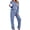 C-Blue, variant on Womens Pajama Sets Long Sleeve Tops and Pants 2 Piece Outfits Fall Casual Sleepwear Nightwear Soft Pjs Lounge Sets