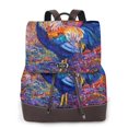 thumbnail image 1 of Easygdp Rooster Oil Painting Mochila de Cuero para Mujeres, Bolso de Hombro, Bolsos de Mano de Moda para Trabajo y Viajes, 1 of 4