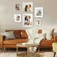 thumbnail image 3 of decorUhome 8x10 Matted to 5x7 Picture Frame, Photo Frame for Gallery Wall or Tabletop Display, Distressed White, 3 of 9