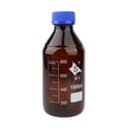 thumbnail image 2 of S SERENABLE BOROSILICATE GLASS REAGENT BOTTLE WITH GRADUATION 100 250 500 1000ml - Brown,, 2 of 8