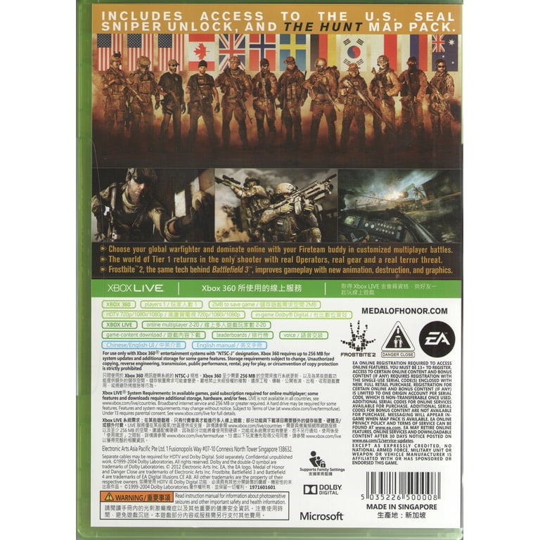 medal of honor warfighter - jogo xbox 360 - Retro Games