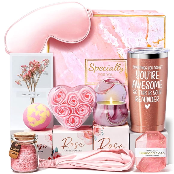 Regalos de Cumpleaños para Mujeres,Regalos del Día de la Madre,Cuidado Personal Canasta de Spa Relajante para Mujer,Regalo de Navidad para Amigas, Mamá, Hermana,Pareja