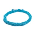 thumbnail image 3 of The Bead Chest Extra Tiny Blue Turquoise Cylinder Beads 1mm Afghanistan Gemstone 15 Inch Strand, 3 of 4