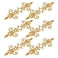 thumbnail image 6 of WEUVEB Golden Trim Fringe Leaves Appliques for Garments and Costumes 6Pcs, 6 of 9