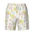 thumbnail image 4 of Lsque Mens Swim Trunks Easter Rabbit Pattern - Bathing Suit Compression Liner - Beach Swim Shorts Swimwear - (S-3XL) - Stretch Quick Dry -3X-Large, 4 of 9