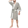 thumbnail image 4 of Viikei Robes for Men,Viikei Mens Robes,Warm Soft Plush Mens Robe with Hood,Plus Size Plus Thick Robe for Men with Side Pocket and Belt,Bathrobes for Men Gifts, 4 of 7