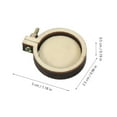 thumbnail image 4 of GOOHOCHY Mini Stitch Embroidery Frame Khaki Wooden 10Pcs 1.2x1x0.2in, 4 of 8