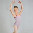 thumbnail image 2 of Afuyipoi Girls Performance Dance Leotard (3-15 Years) Summer Sleeveless Camisole Stretchy Athletic Bodysuit for Ballet Yoga and Gymnastics Practice Purple 5/6, 2 of 7