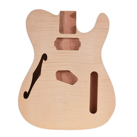Handcraft Electric Guitar Unfinished Body Guitar Barrel Material with Grain